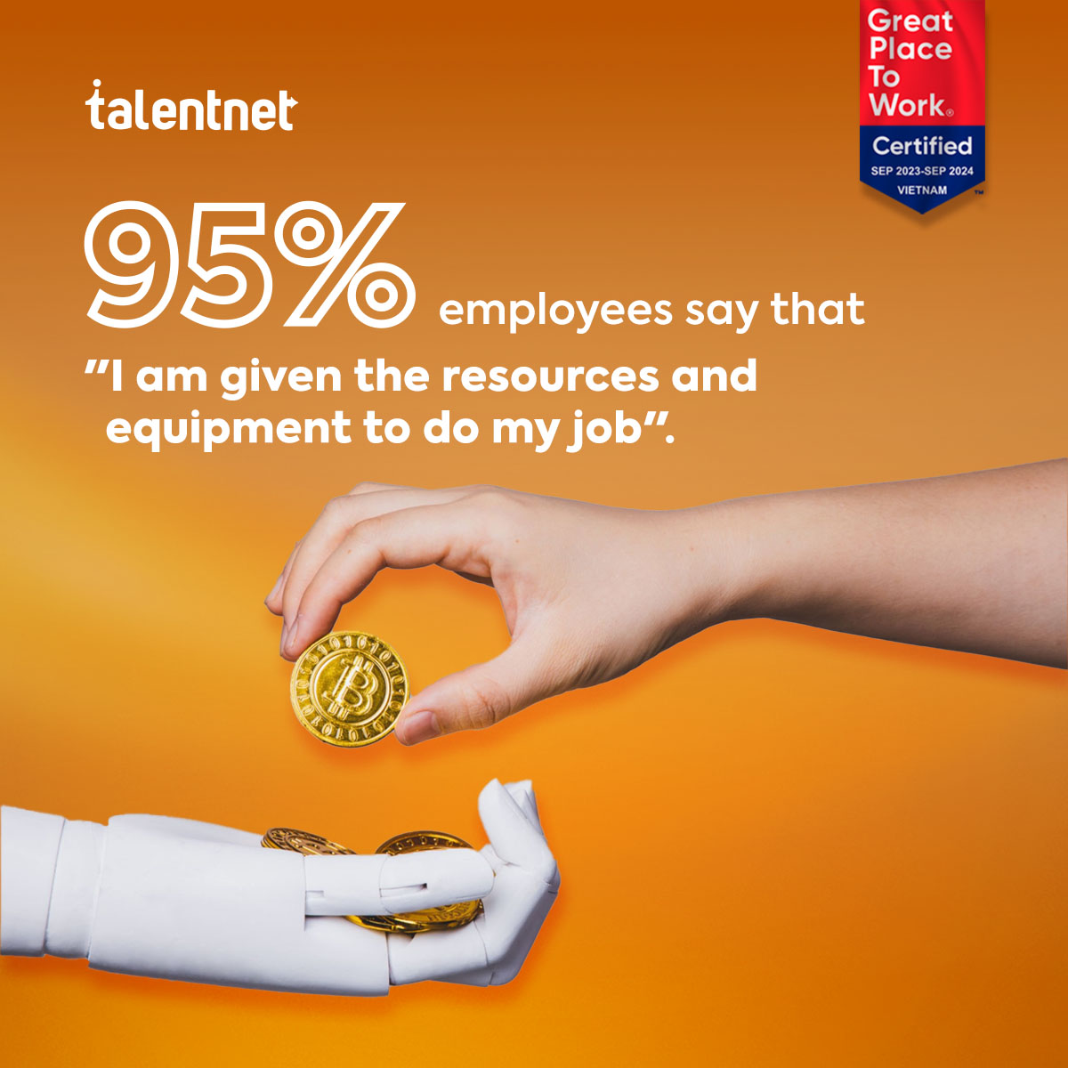 Talentnet: Nơi làm việc tuyệt vời trong 2 năm liên tiếp! 2 Bg
