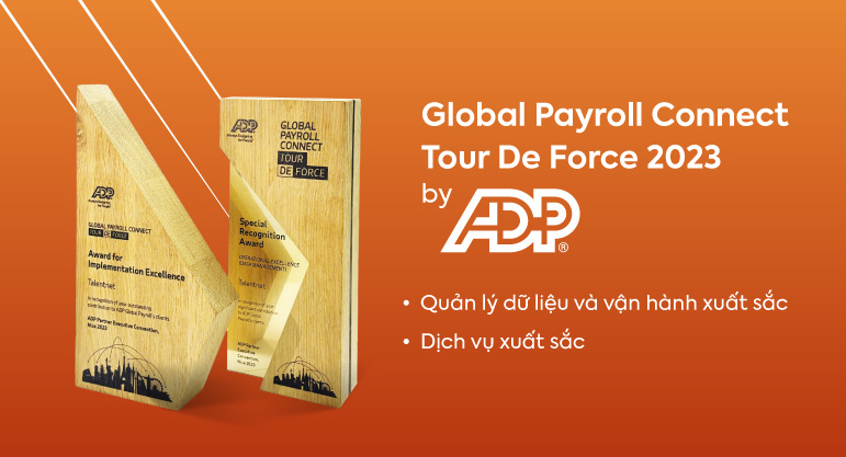 Giải thưởng tại Global Payroll Connect Tour De Force 2023
