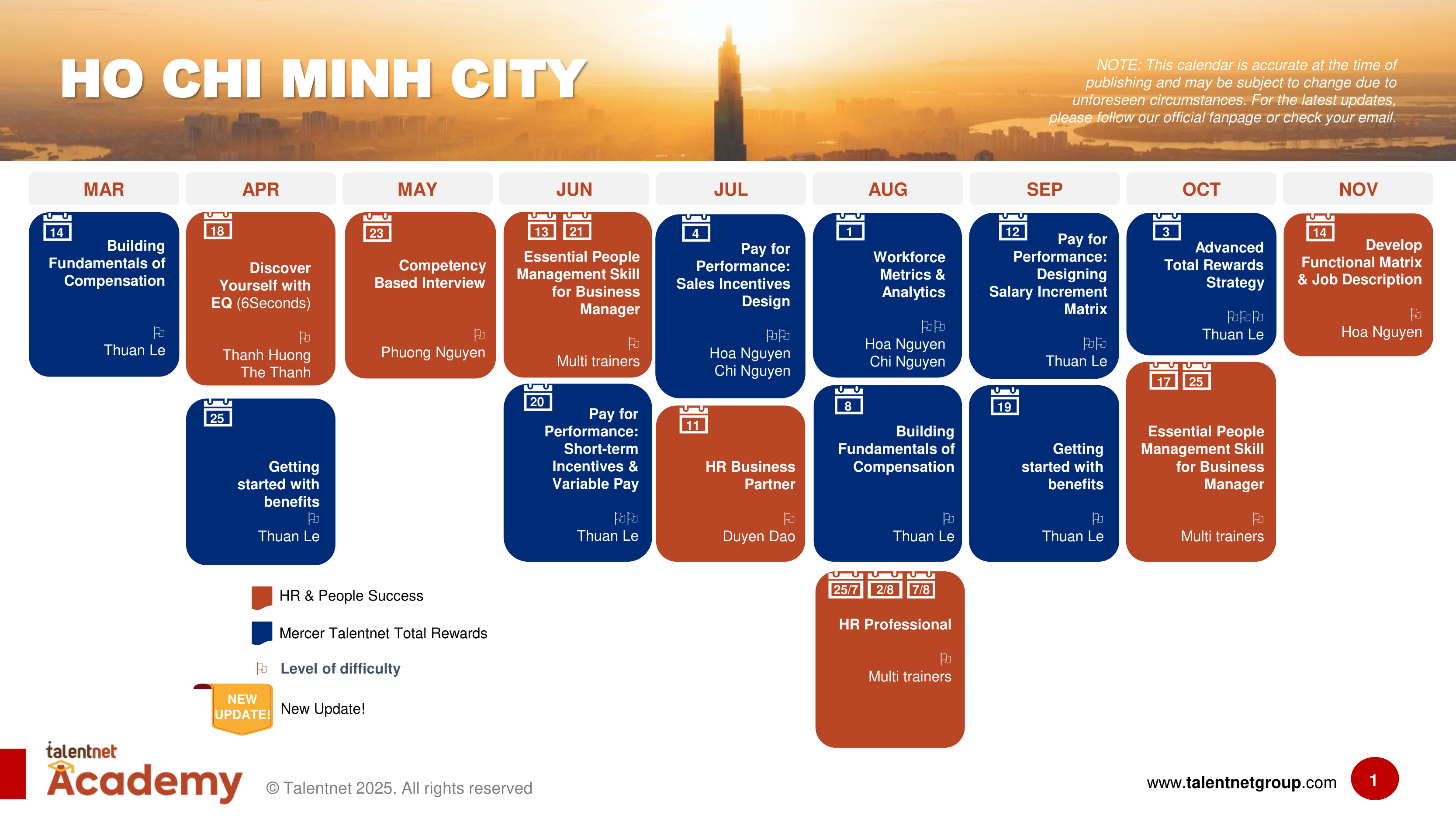 2025 Talentnet Academy Training Calendar_EN-HCMC (2)