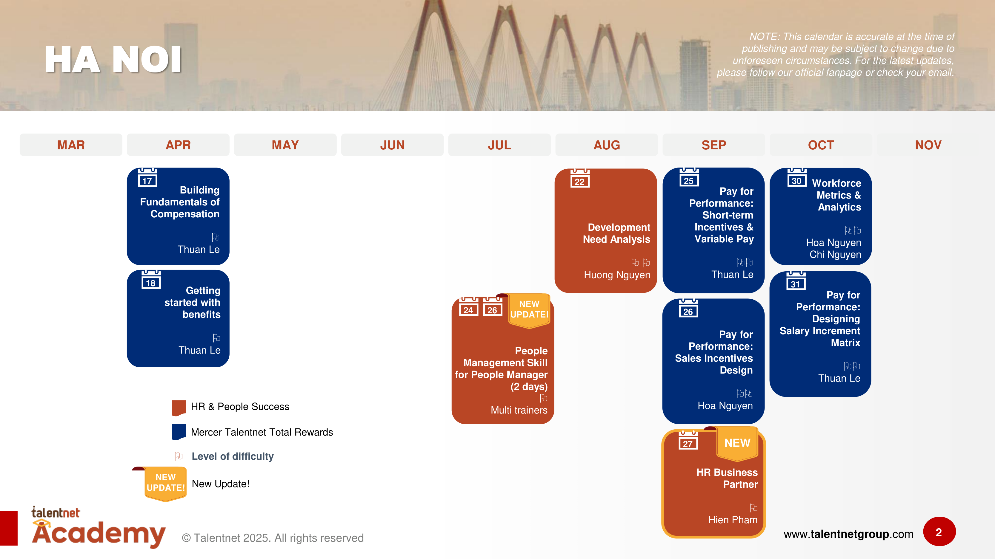 2025 Talentnet Academy Training Calendar_EN-Ha Noi (3)