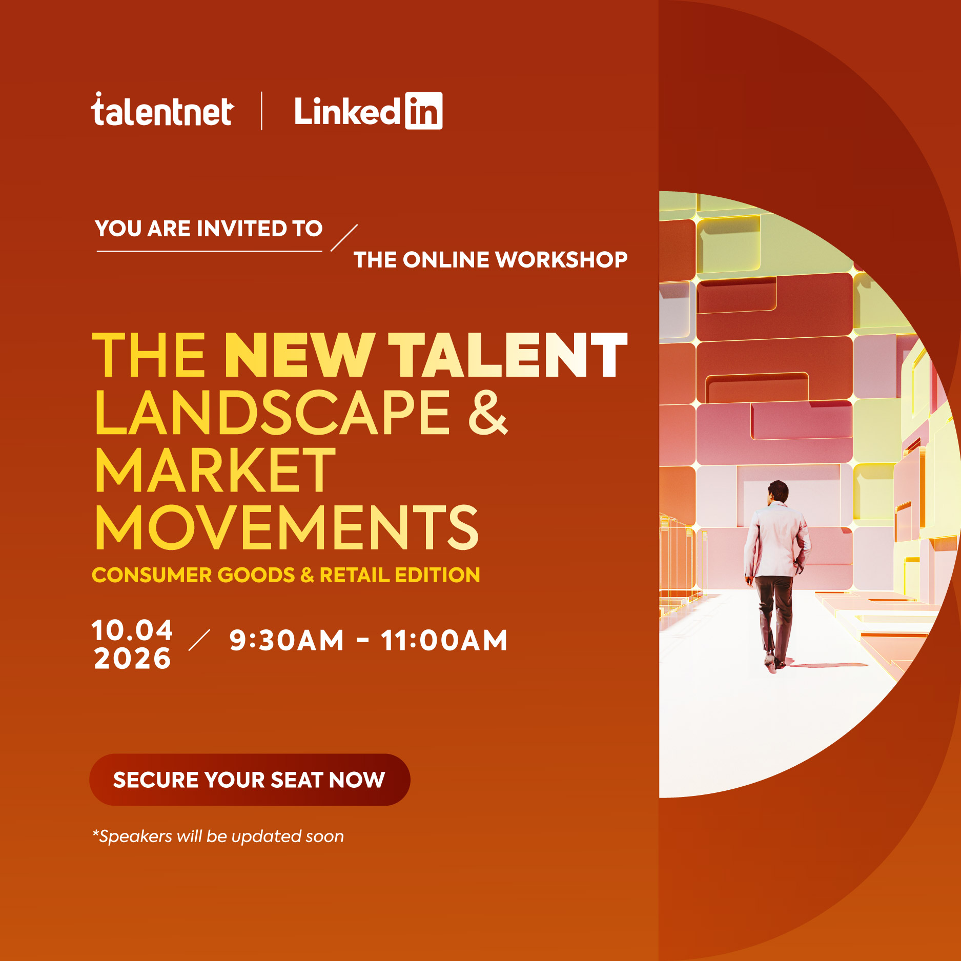 👉 What does “the right talent” look like today as Consumer Goods & Retail accelerate transformation? 
Join our upcoming virtual session