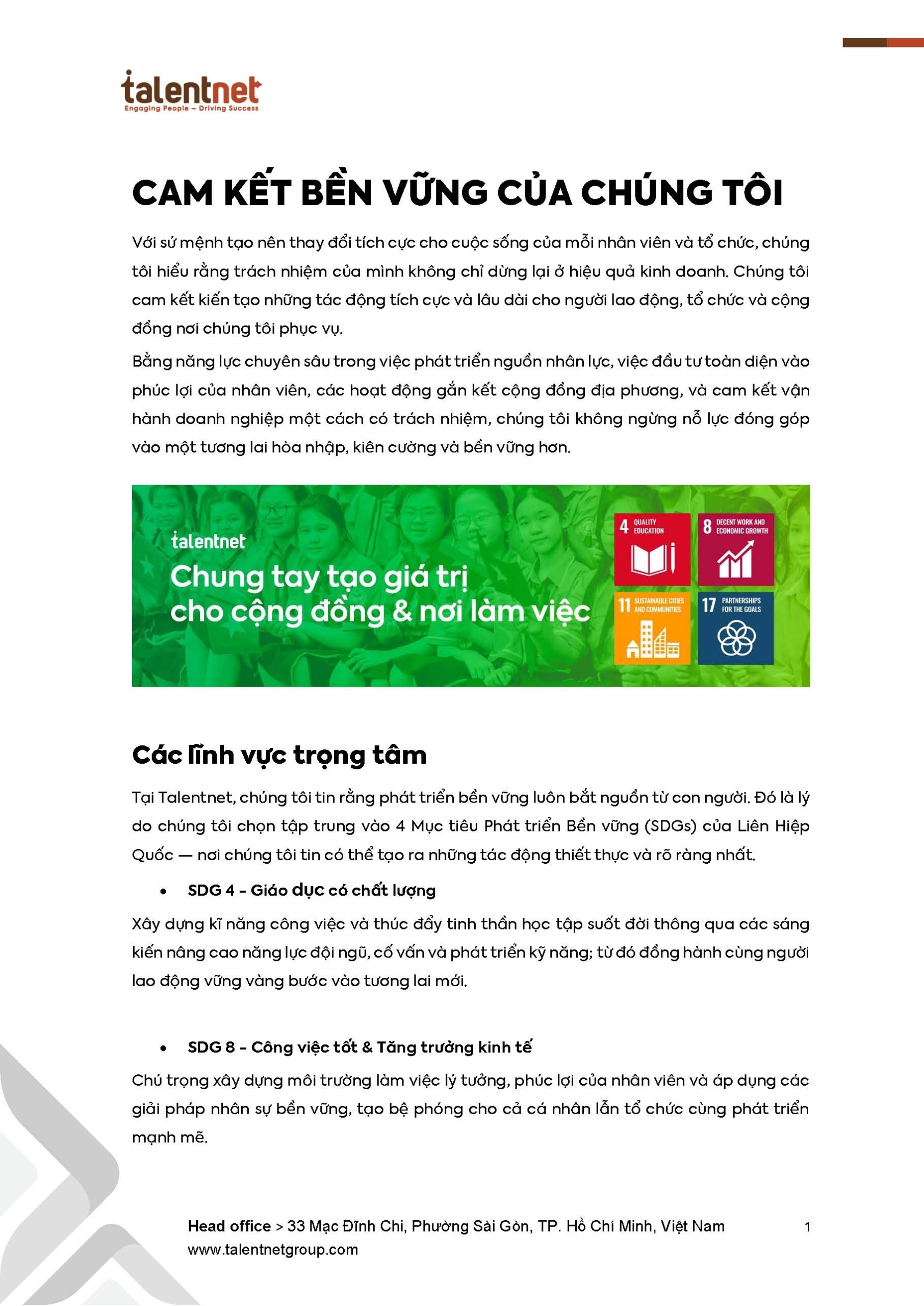 Cam Kết Bền Vững của Chúng Tôi 3 ESG Statement VIE Page 1 scaled