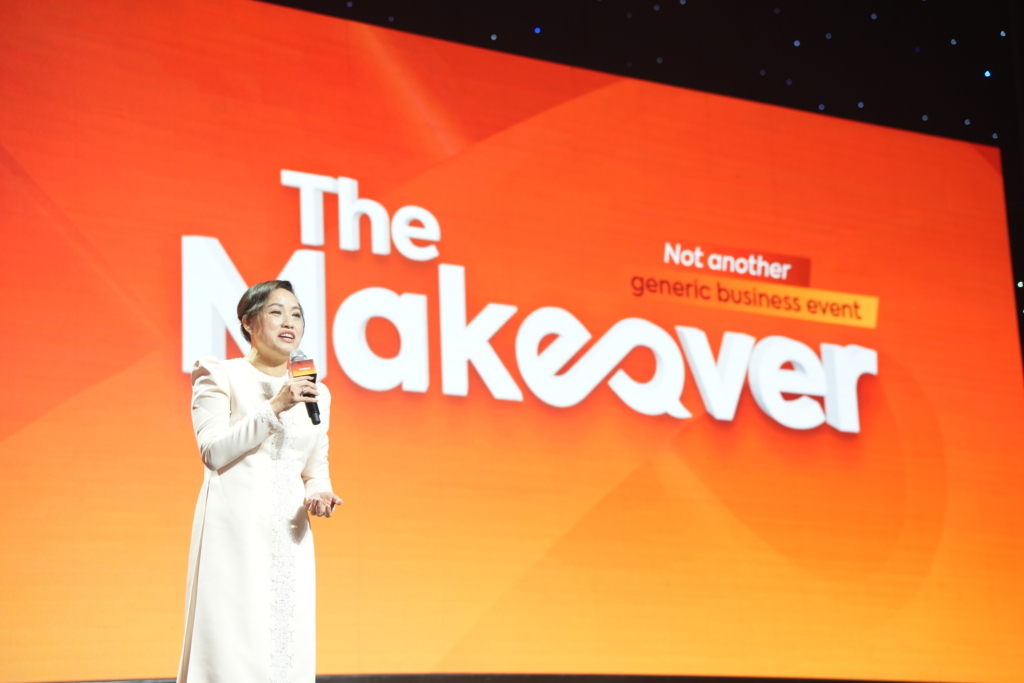 Talentnet Corporation Đồng Hành Cùng Doanh Nghiệp Việt Vươn Ra Thế Giới 4 Bà Tiêu Yến Trinh phát biểu tại The Makeover 2023 - một trong những sự kiện thành công và nổi bật của Talentnet dành cho nhà lãnh đạo và chuyên gia nhân sự Việt Nam